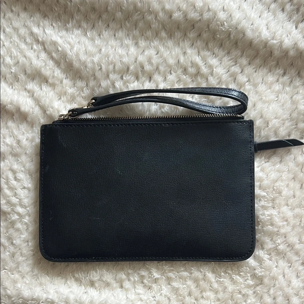 Kate Spade Black Leather Wristlet